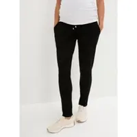 Bonprix 1100000002199 , Damen, Gr. 44/46 (L), N-Gr, schwarz, Obermaterial: 68% Viskose, 28% Polyester, 4% Elasthan, regular fit, Hosen 1100000002199, aus Viskose, Polyester und Elasthan, Regular Fit