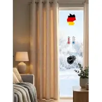Wirth 1100000002199 "Trondheim B" Gr. 12, beige (natur), B:172cm H:255cm, Polyacryl, Gardinen, 1100000002199