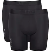Sloggi Boxershorts "SLG Base Soft", Herren, Gr. XXL, schwarz, Microfaser, Obermaterial: 61% Modal, 32% Polyamid, 7% Elasthan, körpernah, Unterhosen Boxershorts, ohne Eingriff, mit elastischem Logobund
