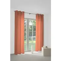 Wirth Vorhang "SUNBONE" Gr. 2, orange (terra), B:132cm H:175cm, Polyester, Gardinen, Vorhang