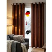 Wirth Vorhang "Trondheim B" Gr. 6, braun (schoko), B:131cm H:245cm, Chenille, Polyacryl, Gardinen, Vorhang