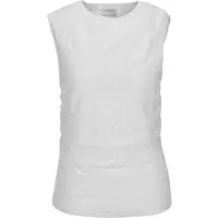 MADELEINE Kurzarmshirt "Shirt Shirt", Damen, Gr. 34, weiß, Obermaterial: 100% Polyester PES., Modern, Shirts Kurzarmshirt, Edles Spitzentop mit Jerseyfutter und seitlicher Raffung
