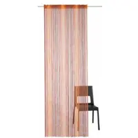 Weckbrodt Fadenvorhang "Rebecca" Gr. 4, orange (orange, terra), B:148cm H:245cm, Polyester, Gardinen, Fadenvorhang, Fadengardine, Insektenschutz, transparent, kürzbar, Store, Topseller