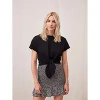 Leger T-Shirt "Tessy, by Lena Gercke" mit Knoten-Detail, cropped