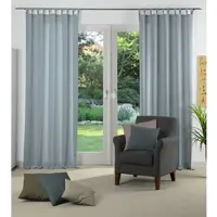 Wirth Vorhang "Torbole" Gr. 2, blau, B:132cm H:145cm, Jacquard, Baumwolle, Polyester, Gardinen, Vorhang