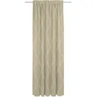Adam Audio Vorhang ADAM "Casket Valdelana Light" Gr. 5, beige, B:142cm H:255cm, Jacquard, Baumwolle, Gardinen, Vorhang, aus 100% Bio-Baumwolle
