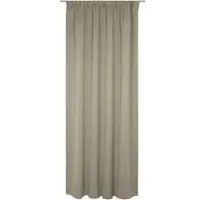 Wirth Vorhang "Torbole" Gr. 2, braun (mittelbraun), B:132cm H:175cm, Jacquard, Baumwolle, Polyester, Gardinen, Vorhang