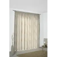 Wirth Vorhang "Lupara" Gr. 4, beige, B:132cm H:245cm, Jacquard, Baumwolle, Polyester, Gardinen, Vorhang