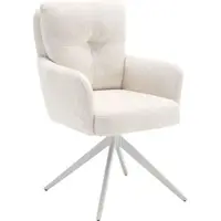 Home affaire Esszimmerstuhl "Valldemossa", beige (natur, weiß, natur), B:60cm H:92cm T:67cm, Stühle, Esszimmerstuhl