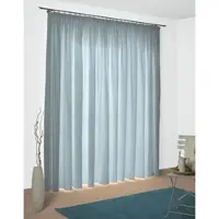 Wirth Vorhang "Torbole" Gr. 3, blau, B:132cm H:225cm, Jacquard, Baumwolle, Polyester, Gardinen, Vorhang