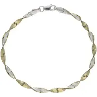 Firetti Armband "Schmuck Geschenk Silber 925 Armschmuck Armkette Fantasie", gold (silberfarben, gelbgoldfarben), Armbänder, Damen, 19cm, Silber 925 (Sterlingsilber), Armband