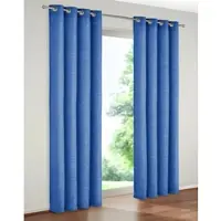 Wirth Vorhang "Trondheim 234 g/m2" Gr. 3, blau (royalblau), B:132cm H:180cm, Chenille, Polyacryl, Gardinen, Vorhang