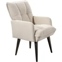 Exxpo - Sofa Fashion Esszimmerstuhl "Mocca", beige, schwarz, B:57cm H:93cm T:75cm, Stühle, Esszimmerstuhl, Armlehnenstuhl, bequem gepolstert