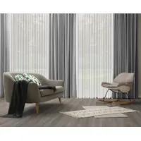 Wirth Vorhang "Dim out" Gr. 5, grau, B:142cm H:255cm, Jacquard, Polyester, Gardinen, Vorhang