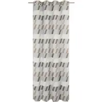 Wirth Vorhang "Bray" Gr. 2, braun, B:132cm H:175cm, Jacquard, Baumwolle, Polyester, Gardinen, Vorhang