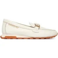 Hispanitas für Damen. HV264662 Zinnia Hausschuhe off-white (38), Leder, Weiß, Wohnung, Keine, Lässig