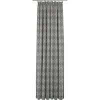 Adam Audio Vorhang ADAM "Romantic Puligny Light" Gr. 2, grau (dunkelgrau), B:145cm H:175cm, Jacquard, Baumwolle (Bio-Baumwolle), Gardinen, Vorhang, aus 100% Bio-Baumwolle