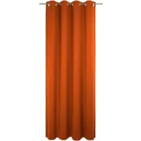 Wirth Vorhang "Newbury" Gr. 2, orange (terrakotta), B:130cm H:175cm, Jacquard, Baumwolle, Polyester, Gardinen, Vorhang