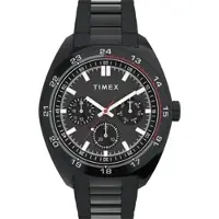 Timex Multifunktionsuhr "WESTON", schwarz, Armbanduhren, Herren, Multifunktionsuhr, Quarzuhr, Armbanduhr, Herrenuhr, Edelstahlarmband, 12/24-Std.-Anzeige