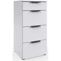 Wimex Schubkastenkommode "Level by fresh to go", weiß, B:41cm H:84cm T:41cm, Holzwerkstoff, Sideboards, Schubkastenkommode, 4 Schubladen mit soft-close Funktion, 41cm breit, 84cm hoch