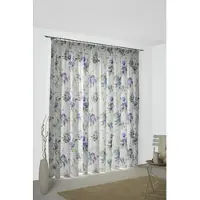 Wirth Vorhang "Montrose" Gr. 4, bunt (blau, lila), B:142cm H:245cm, Jacquard, Polyester, Gardinen, Vorhang