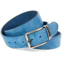 Anthoni Crown Ledergürtel , Herren, Gr. 80, blau (hellblau), Rindsleder, Gürtel Ledergürtel
