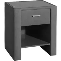 Home affaire Nachttisch , grau (anthrazit), B:50cm H:61cm T:41cm, Tische, Nachttisch, Nachtkonsole mit 1 Schubkasten und 1 Ablagefach