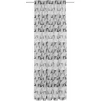Wirth Vorhang "Berlare" Gr. 3, grau (dunkelgrau), B:132cm H:225cm, Jacquard, Baumwolle, Polyester, Gardinen, Vorhang