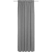 Adam Audio Vorhang ADAM "Indian Cortezada Light" Gr. 2, grau (dunkelgrau), B:142cm H:175cm, Jacquard, Baumwolle, Gardinen, Vorhang, aus 100% Bio-Baumwolle