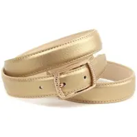 Anthoni Crown Ledergürtel , Damen, Gr. 95, gold, Rindsleder, Gürtel Ledergürtel