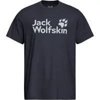 Jack Wolfskin T-Shirt "BRAND T M" T-Shirt aus Bio-Baumwolle, hoher Tragekomfort, großer Logo-Aufdruck