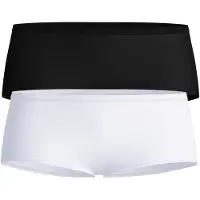 Calida Slip "Slip Sleek Skin Hipster Slip 2P 2er Pack", Damen, Gr. 44-46, bunt (weiß, schwarz), Obermaterial: 73% Polyamid PA. 27% Elasthan EL., Unterhosen Slip