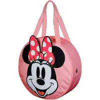 KARACTERMANIA Disney Minnie Maus Face-Jumbo Strandtasche, Schwarz, 53 x 50 cm, Kapazität 42 L