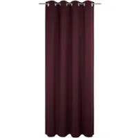 Wirth Vorhang "Newbury" Gr. 5, lila (aubergine), B:130cm H:255cm, Jacquard, Baumwolle, Polyester, Gardinen, Vorhang