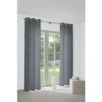 Wirth Vorhang "Torbole" Gr. 3, blau (dunkelblau), B:132cm H:225cm, Jacquard, Baumwolle, Polyester, Gardinen, Vorhang