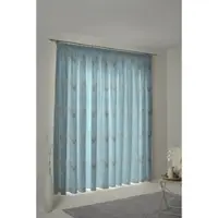 Wirth Vorhang "Stuben" Gr. 4, blau, B:132cm H:225cm, Jacquard, Baumwolle, Polyester, Gardinen, Vorhang