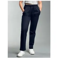 Trigema Sweathose "Freizeithose aus Sweat-Qualität", Damen, Gr. XXL, US-Größen, blau (navy), Sweatware, 70% Baumwolle, 30% Polyester, Hosen Sweathose