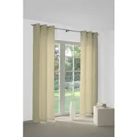 Wirth Vorhang "WirthNatur" Gr. 5, grau (taupe), B:127cm H:260cm, Baumwolle, Gardinen, Vorhang, 1-lagig