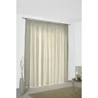 Wirth Vorhang "Sepino" Gr. 5, beige, B:132cm H:255cm, Jacquard, Obermaterial: 75% Polyester, 25% Baumwolle, Gardinen, Vorhang