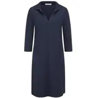 Peter Hahn Polo-Kleid 3/4-Arm blau, 38