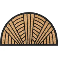 Kayoom Fußmatte "Style Step 125" halbrund 11 mm Höhe Türmatte, Eingang, Kokos