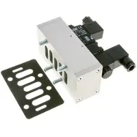 AirTec 5/3 ISO 5599-3 Zentrum geschlossen Magnetventil 48V DC 3-10bar/42-140psi