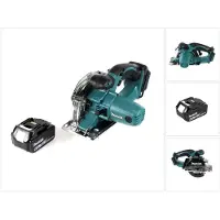 Makita DCS 552 G1 18 V Akku Metall Handkreissäge 136 mm + 1x 6,0 Ah Akku + Sägeblatt und Schutzbrille - ohne Ladegerät