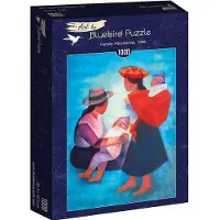Blue Bird Puzzle Kunstpuzzle Louis Toffoli Famille Péruvienne 1000 Teile