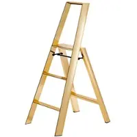 Thomas Merlo Trittleiter Lucano goldfarben, Designer Chiaki Murata, 53x133x76 / 15.5 cm