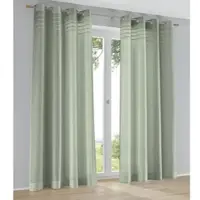 Kutti Heimtextilien "Kessy" Ösen 1 Stk. tlg. Eleganter Uni-Vorhang mit dekorativer Biesenblende