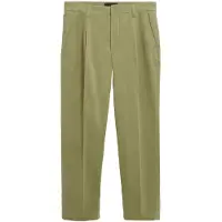 Armedangels TAAMIR PLISSIERTE CHINOHOSE | Bio-Baumwoll-Mix - grün (34)