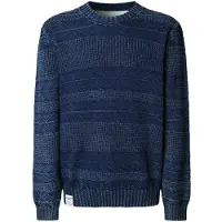Pepe Jeans für Herren. PM7000064 Farris marineblauer Pullover (S), Lässig, Baumwolle