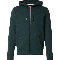 Superdry für Herren. M2014128A Essential Logo Kapuzenjacke mit Reißverschluss in Grün (L), Lässig, Baumwolle