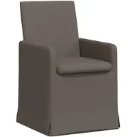 vidaXL Esszimmerstühle 2 stk. Leinen Hellgrau 57 x 67 x 95 cm